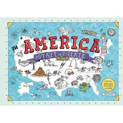 America State by State: Fifty Removable Placemats to Color