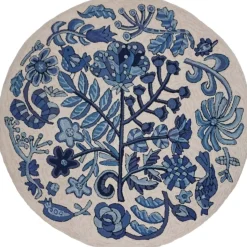 Bloomer Morning - Round Area Rug