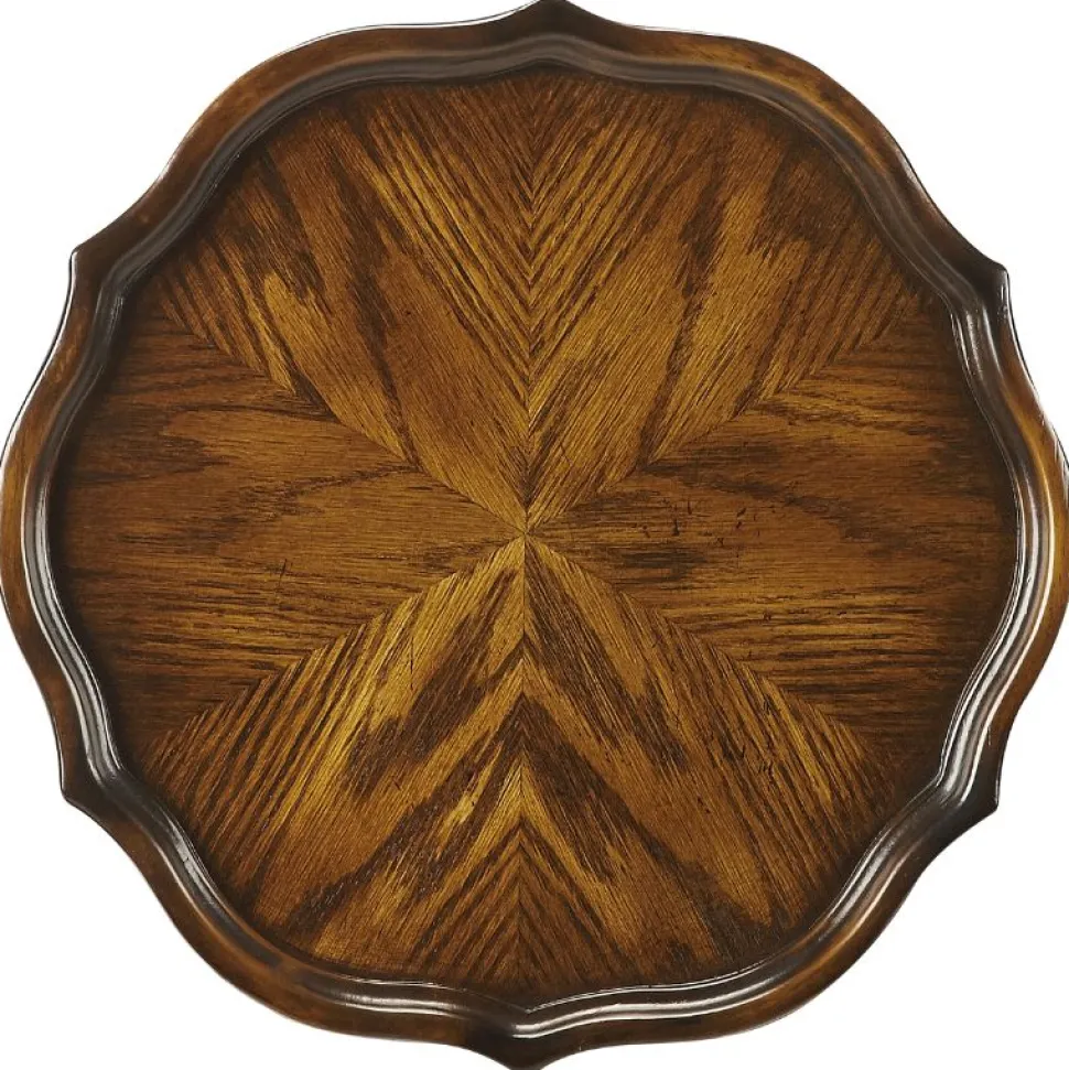 Chatsworth Pedestal Plant Stand- Oak By Butler Specialty