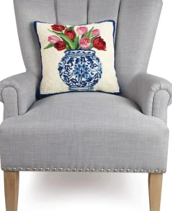 Chinoiserie Tulip Pillow