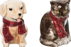 Dog-Cat Salt and Pepper Shakers