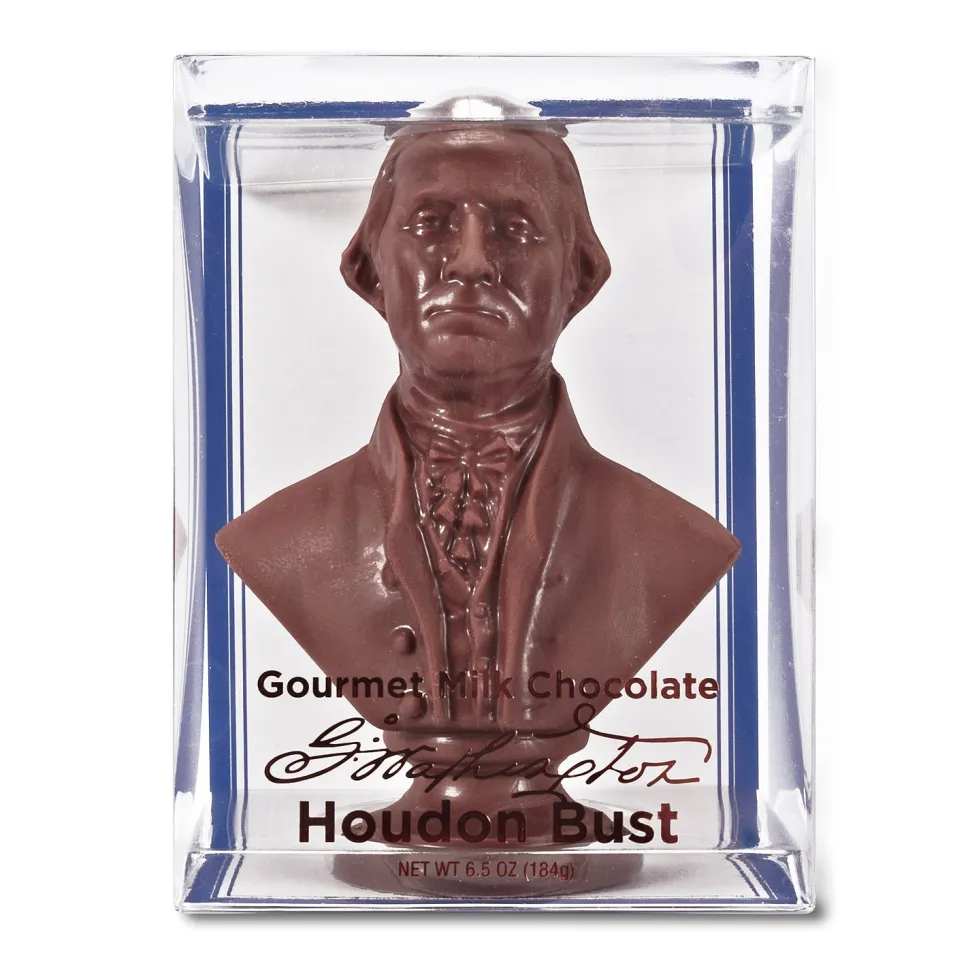 George Washington Milk Chocolate Bust
