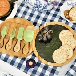 GW Wood and Slate Cheese Board Set