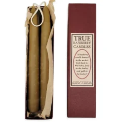 Hand Dipped 8" True Bayberry Candles