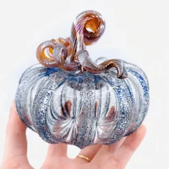 Happily Ever After Glass Pumpkin - Squat