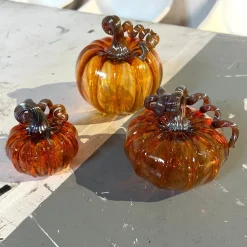 Harvest Glass Pumpkin - Assorted Sizes