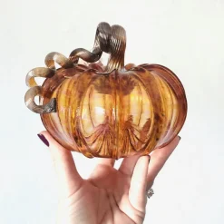 Harvest Glass Pumpkin - Assorted Sizes