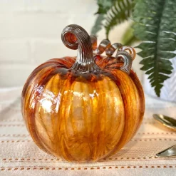 Harvest Glass Pumpkin - Assorted Sizes