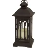 Lantern with LED Candle – 12.25” Tall