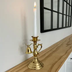 Mount Vernon Brass Candlestick With Snuffer