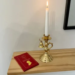 Mount Vernon Brass Candlestick With Snuffer