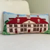 Mount Vernon Mansion Hooked Pillow