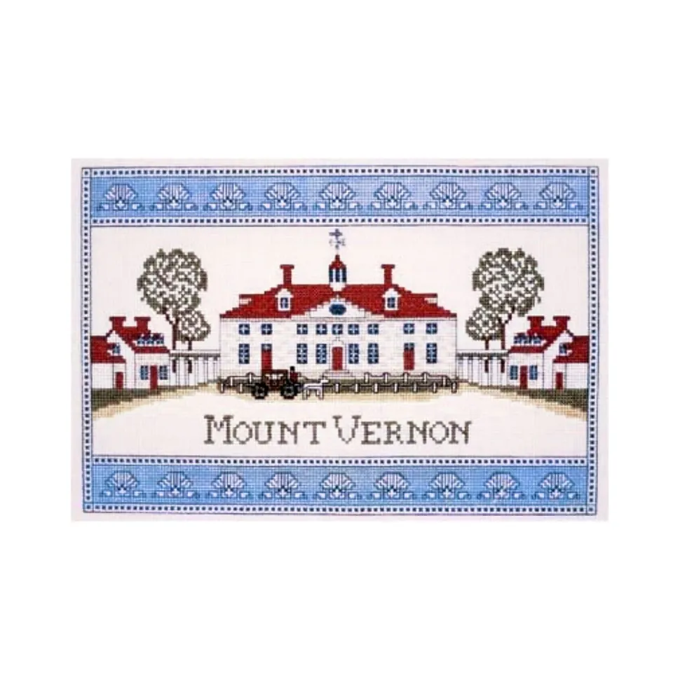 Mount Vernon Mansion Shell Border - Cross Stitch Kit