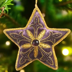 Purple Start Ornament St. Nicolas