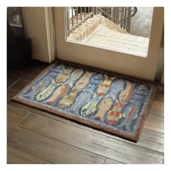 Swimming Fish Wool Rug