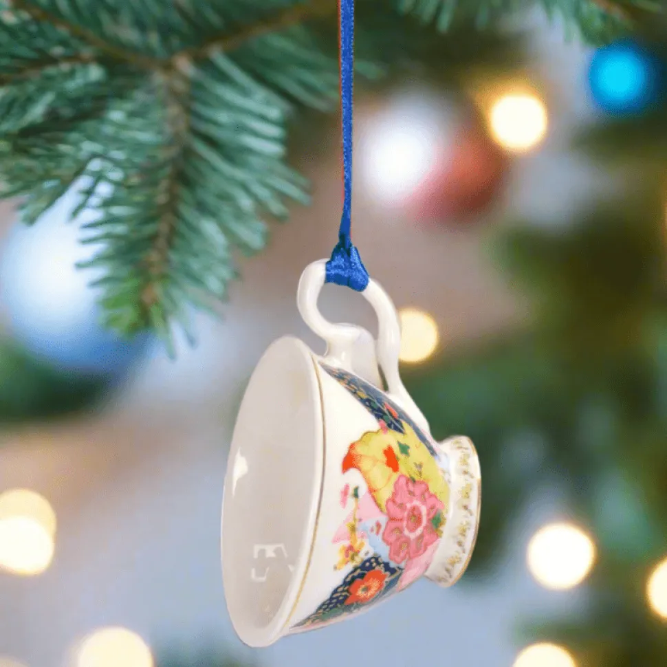 Tobacco Leaf Teacup Ornament