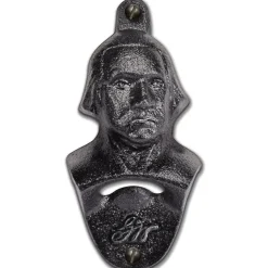 Wall Mounted Bottle Opener - Black Iron