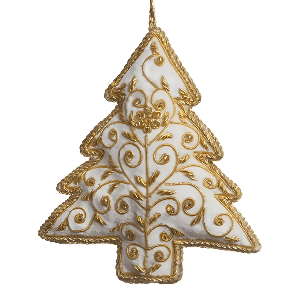 White & Christmas Tree Ornament St. Nicolas