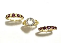 White Topaz Rosecut Ring