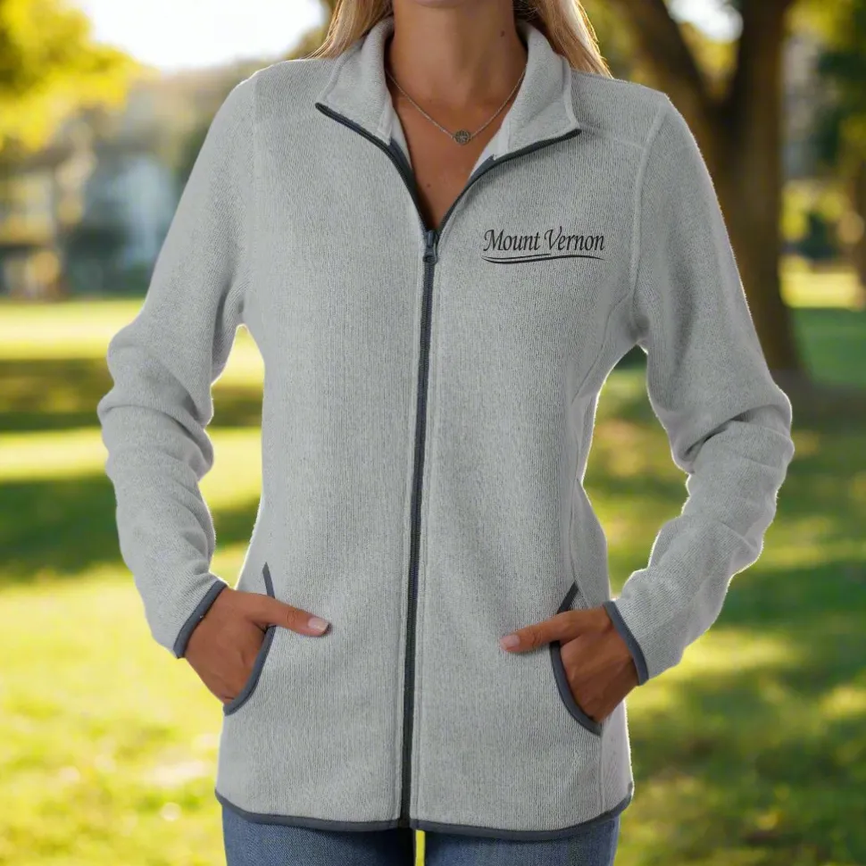 Zip Front Mount Vernon Sweatshirt