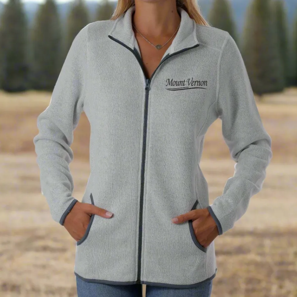 Zip Front Mount Vernon Sweatshirt